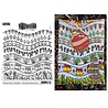 Ranger PRE-ORDER Dylusions Christmas Borders Cling Stamps (DYR10035)