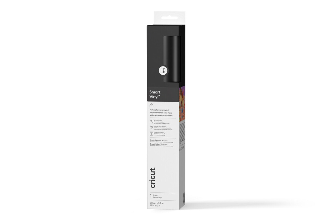Cricut Smart Vinyl Permanent Black 12 ft (2011848) Cricut Smart Vinyl Permanent Black 12 ft (2011848)