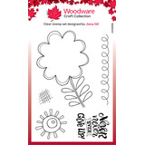 Woodware Petal Doodles Never Give Up Clear Stamps (JGS858) (OUTLET)