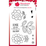 Woodware Petal Doodles Happy Soul Clear Stamps (JGS856) (OUTLET)