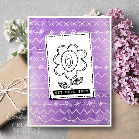Woodware Petal Doodles Happy Soul Clear Stamps (JGS856) (OUTLET)