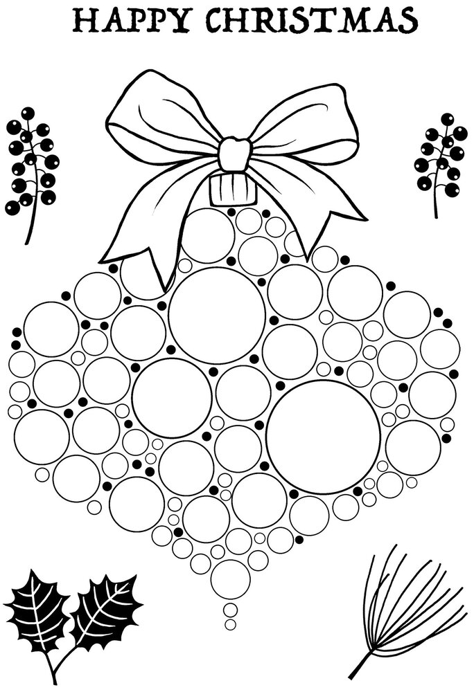 Woodware Big Bubble Bauble Twigs & Berries Clear Stamps (JGS815) (OUTLET) Woodware Big Bubble Bauble Twigs & Berries Clear Stamps (JGS815) (OUTLET)