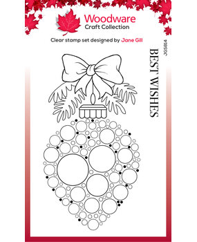 Woodware Big Bubble Bauble Best Wishes Clear Stamps (JGS814) (OUTLET) Woodware Big Bubble Bauble Best Wishes Clear Stamps (JGS814) (OUTLET)
