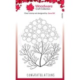 Woodware Bubble Bloom Carrie Clear Stamp (JGS791) (OUTLET)