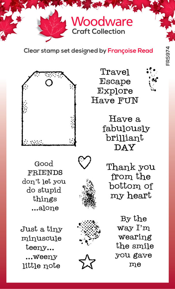 Woodware Tagged Greeings Clear Stamps (FRS974) (OUTLET) Woodware Tagged Greeings Clear Stamps (FRS974) (OUTLET)