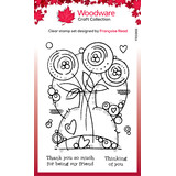 Woodware Round Blooms Clear Stamps (FRS968) (OUTLET)