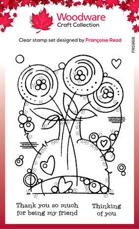 Woodware Round Blooms Clear Stamps (FRS968) (OUTLET) Woodware Round Blooms Clear Stamps (FRS968) (OUTLET)