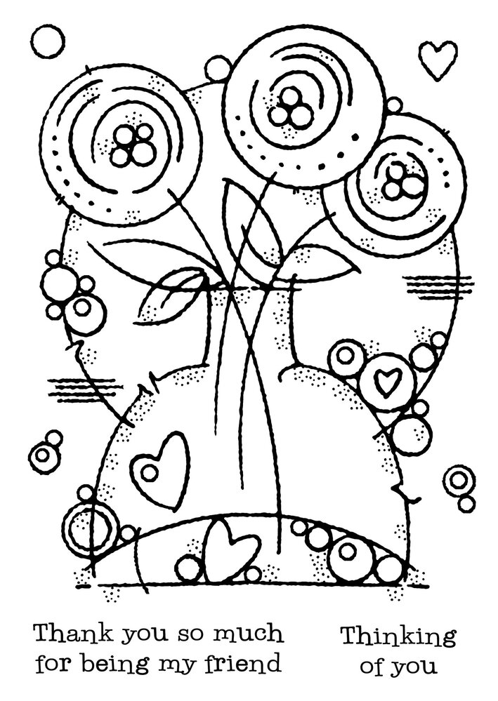 Woodware Round Blooms Clear Stamps (FRS968) (OUTLET) Woodware Round Blooms Clear Stamps (FRS968) (OUTLET)