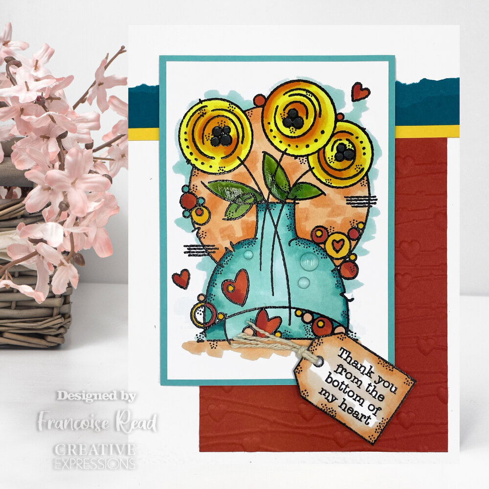 Woodware Round Blooms Clear Stamps (FRS968) (OUTLET) Woodware Round Blooms Clear Stamps (FRS968) (OUTLET)