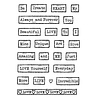 Woodware Love Tape Words Clear Stamps (FRS966) (OUTLET)