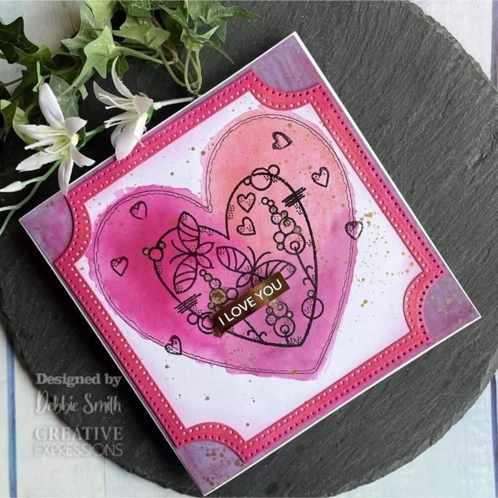 Woodware Butterfly Heart Clear Stamps (FRS965) (OUTLET)