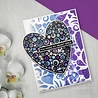 Woodware Bubble Heart Clear Stamps (FRS964) (OUTLET)