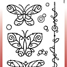 Woodware Wired Butterflies Clear Stamps (FRS961) (OUTLET)