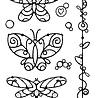 Woodware Wired Butterflies Clear Stamps (FRS961) (OUTLET)