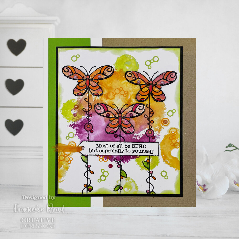 Woodware Wired Butterflies Clear Stamps (FRS961) (OUTLET)