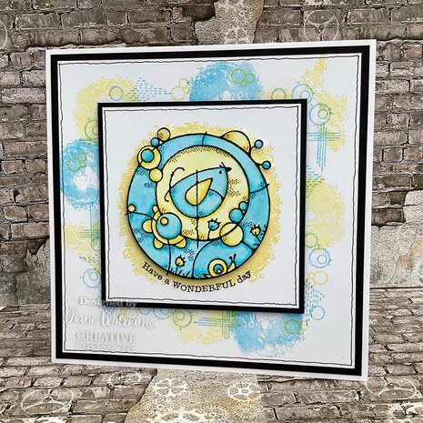 Woodware Bird Circle Clear Stamps (FRS957) (OUTLET)