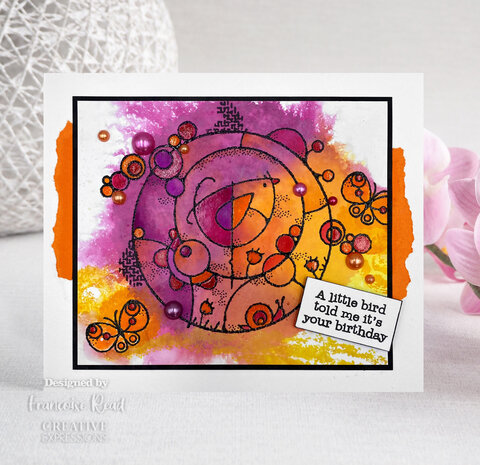 Woodware Bird Circle Clear Stamps (FRS957) (OUTLET)