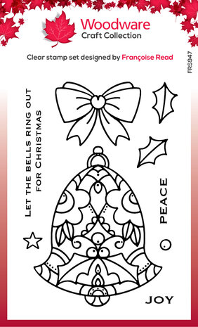 Woodware Christmas Bell Clear Stamps (FRS947) (OUTLET) Woodware Christmas Bell Clear Stamps (FRS947) (OUTLET)