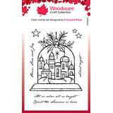 Woodware Silent Night Globe Clear Stamps (FRS943) (OUTLET)