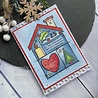 Woodware Christmas House Clear Stamps (FRS940) (OUTLET)