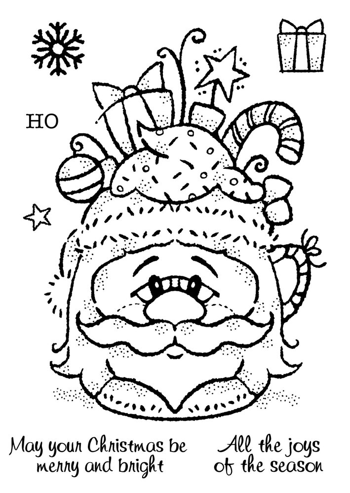 Woodware Santa Cup Clear Stamps (FRS939) (OUTLET)
