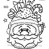 Woodware Santa Cup Clear Stamps (FRS939) (OUTLET)