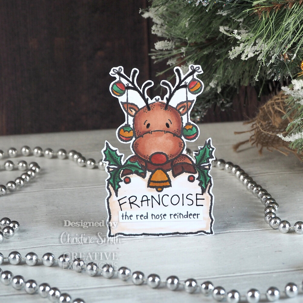 Woodware Festive Rudolph Clear Stamps (FRS936) (OUTLET)