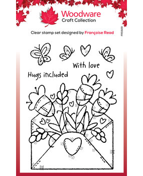 Woodware Flower Envelope Clear Stamps (FRS929) (OUTLET)