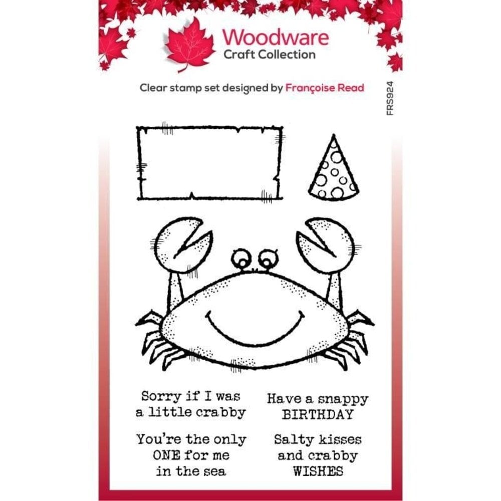 Woodware Mr Crab Clear Stamps (FRS924) (OUTLET)