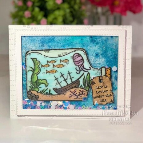 Woodware Shipwreck Bottle Clear Stamps (FRS920) (OUTLET) Woodware Shipwreck Bottle Clear Stamps (FRS920) (OUTLET)