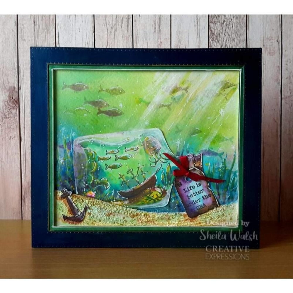 Woodware Shipwreck Bottle Clear Stamps (FRS920) (OUTLET) Woodware Shipwreck Bottle Clear Stamps (FRS920) (OUTLET)