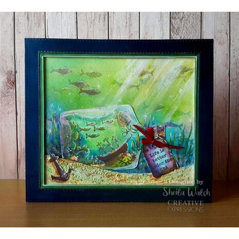 Woodware Shipwreck Bottle Clear Stamps (FRS920) (OUTLET) Woodware Shipwreck Bottle Clear Stamps (FRS920) (OUTLET)