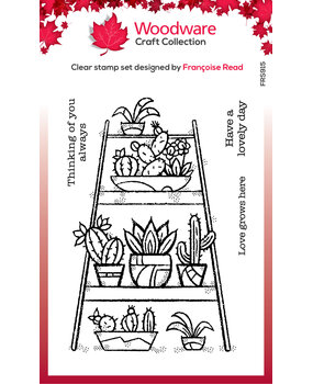 Woodware Indoor Garden Clear Stamp (FRS915) (OUTLET)
