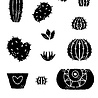Woodware Build A Cactus Clear Stamp (FRS914) (OUTLET)