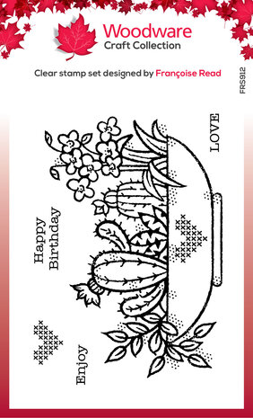 Woodware Plant Display Clear Stamp (FRS912) (OUTLET)