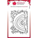 Woodware Garden Rainbow Clear Stamp (FRS852) (OUTLET)