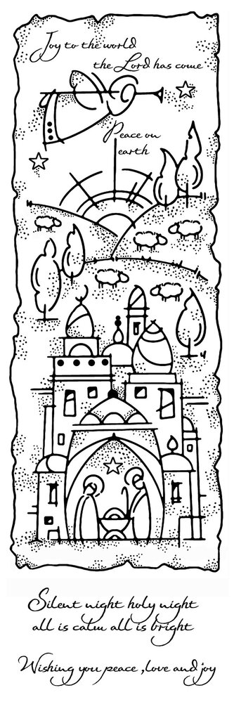 Woodware Holy Night Clear Stamps (FRS420) (OUTLET)