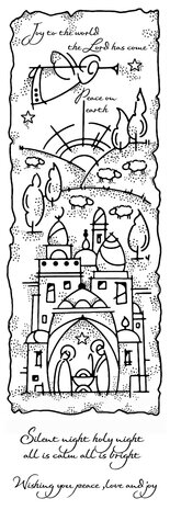 Woodware Holy Night Clear Stamps (FRS420) (OUTLET)