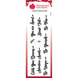 Woodware Boho Sentiments Clear Stamp (FRS394) (OUTLET)