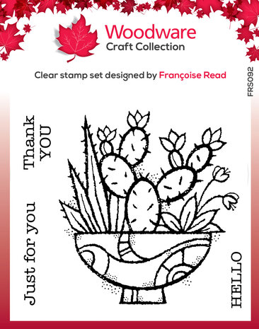 Woodware Succulent Display Clear Stamp (FRS092) (OUTLET) Woodware Succulent Display Clear Stamp (FRS092) (OUTLET)