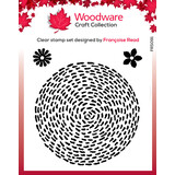 Woodware Stitched Circle Clear Stamp (FRS091) (OUTLET)