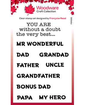 Woodware Very Best Clear Stamps (FRM061) (OUTLET)