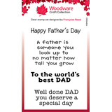 Woodware Best Dad Clear Stamps (FRM060) (OUTLET)