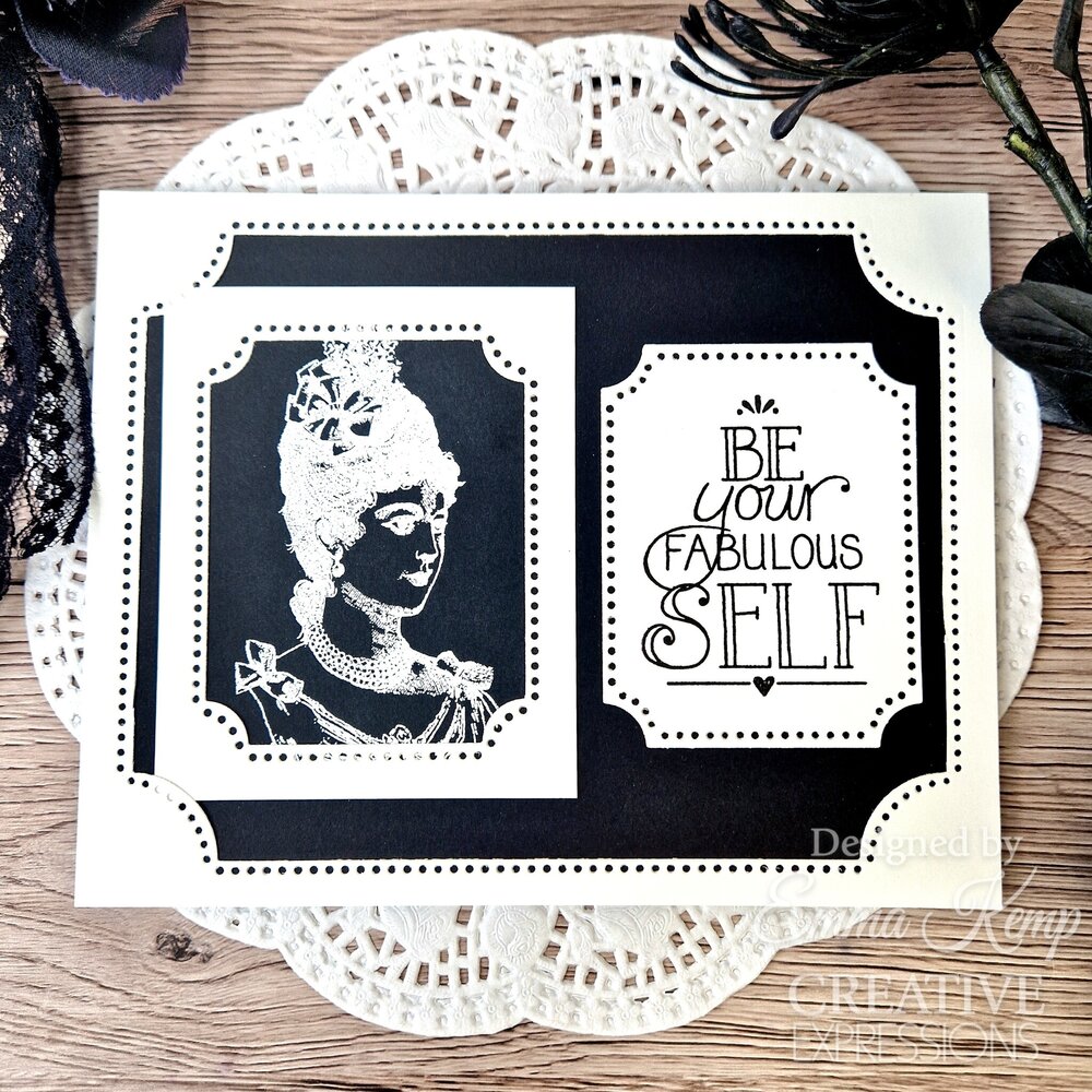 Woodware Vintage Lady Clear Stamps (FRM057) (OUTLET)