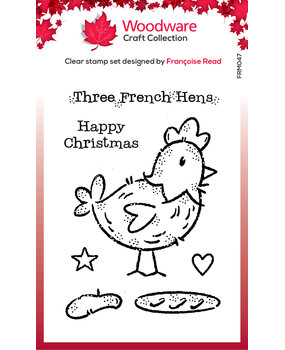 Woodware French Hen Clear Stamps (FRM047) (OUTLET)