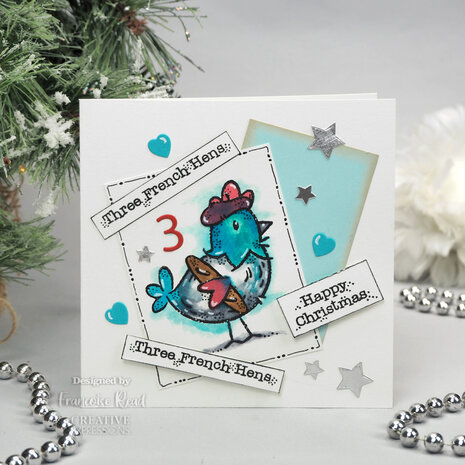 Woodware French Hen Clear Stamps (FRM047) (OUTLET)