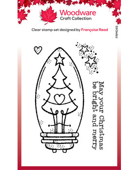 Woodware Tree Light Bulb Clear Stamps (FRM045) (OUTLET)