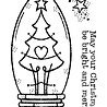 Woodware Tree Light Bulb Clear Stamps (FRM045) (OUTLET)