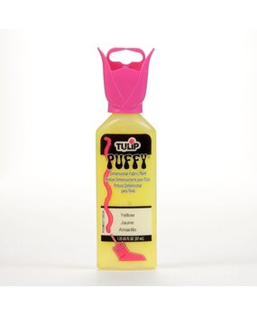 Tulip Puffy Dimensional Fabric Paint Yellow 1.25 fl oz (65102) (OUTLET)
