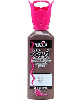 Tulip Slick Dimensional Fabric Paint Brown 1.25 fl oz (65037) (OUTLET)